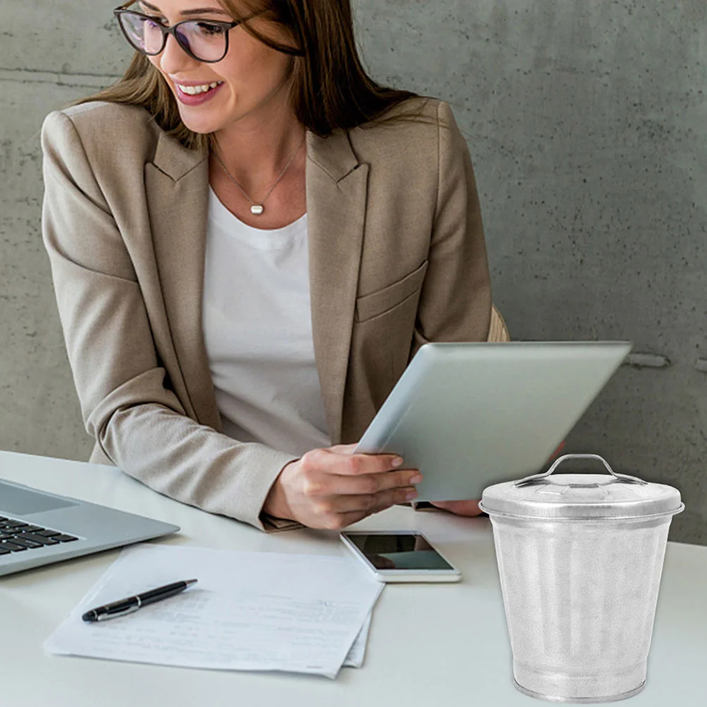 2 шт. мини корзина для мусора с крышкой |