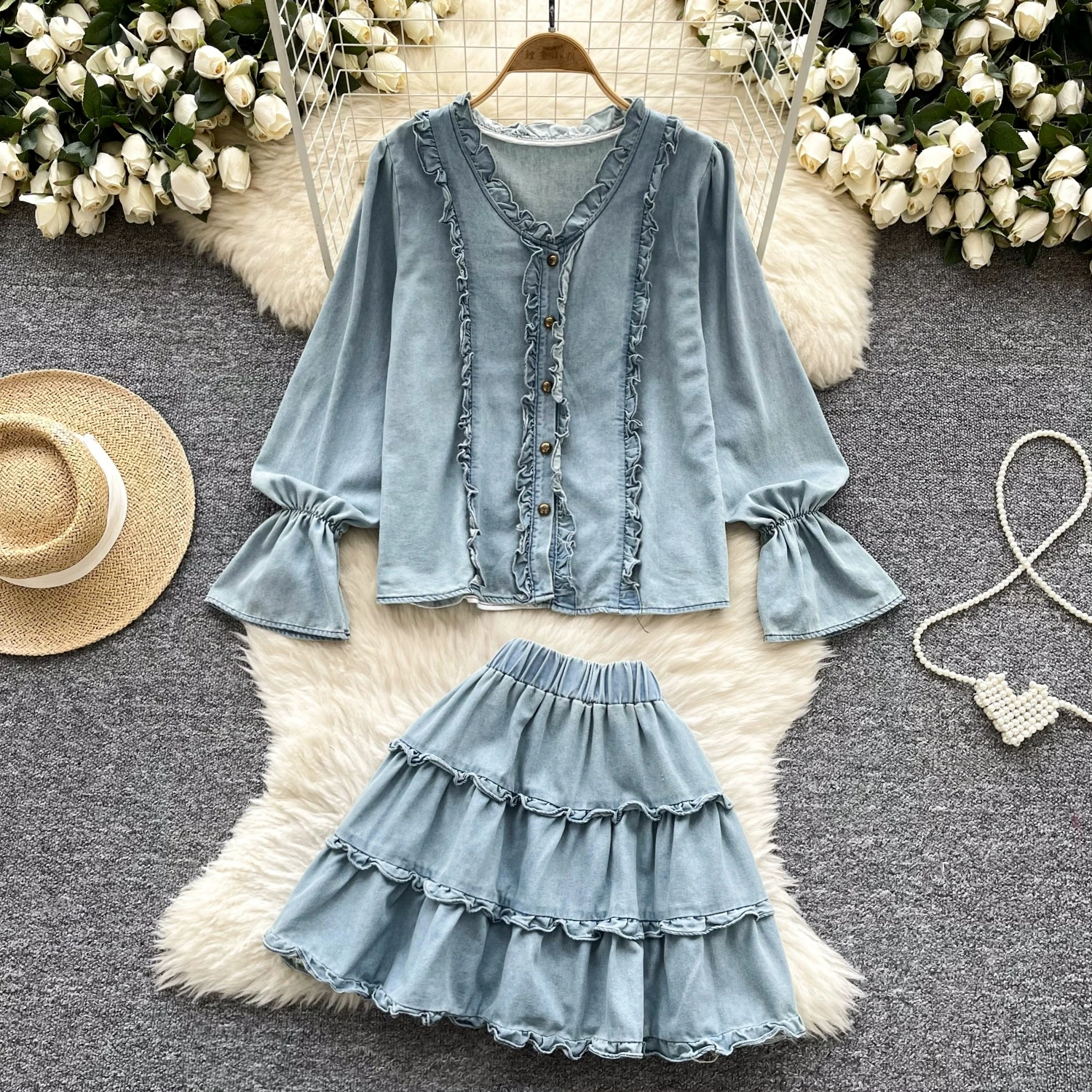 Женские джинсовые костюмы Amolapha