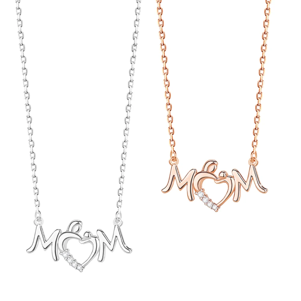 

Fmrose S925 Silver Female Love Wings 40+6CM Clavicle Necklace for Women Luxury Jewelry Mom Mother Birthday Gifts