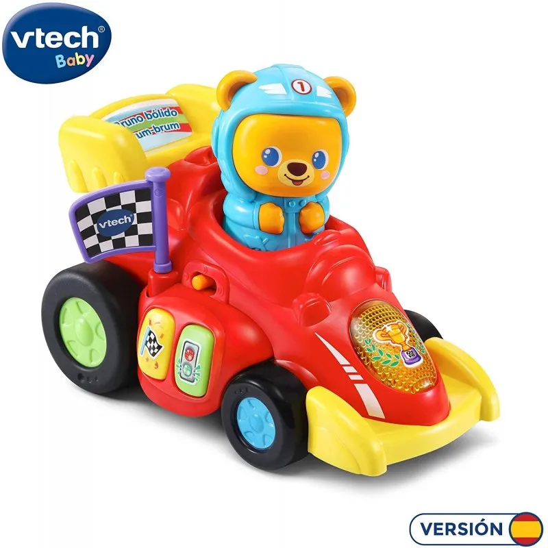 VTech- Bruno Bolido Brum интерактивный автомобиль с песнями, фразами и мелодиями. (3480-528422)