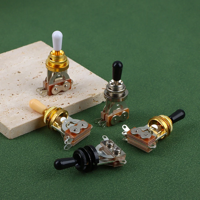 

1Pc 3 Way Short Straight Guitar Toggle Switch Pickup Selector With Brass Hat For Electric Guitars Pickups Switch Control Parts
