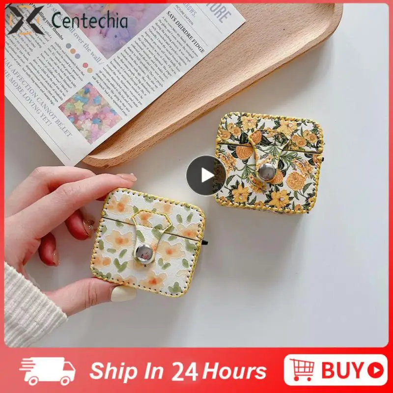

Electronic Beautiful Wear Resistance Flowers Fashion Exquisite Headphones Equipment Yellow Simple Portable Protective Sleeve