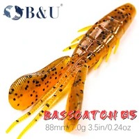 bu 88mm dolivebeaver soft fishing lures craws shrimp soft lure fishing bait wobblers bass lures soft silicone baits