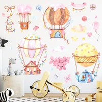 large wallpaper decals hot air balloon removable diy art wall stickers for kids baby room decoroation self adhesive wall posters