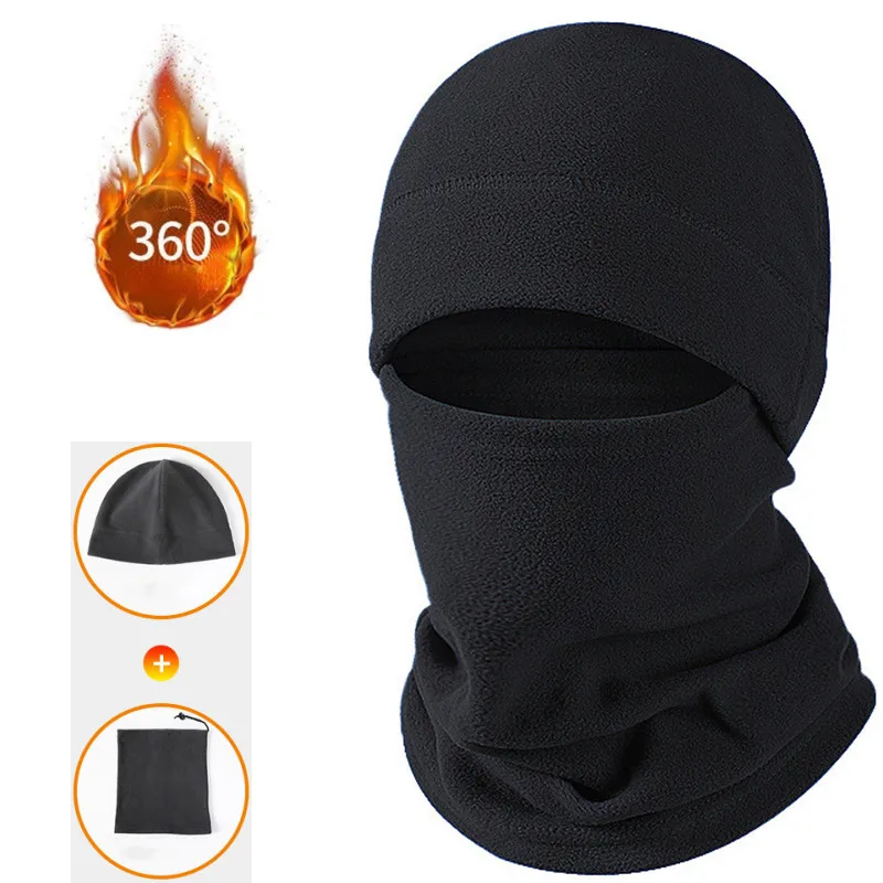 

Winter Polar Coral Fleece Balaclava Men Face Mask Neck Warmer Beanies Thermal Head Cover Tactical Military Sports Scarf Ski Caps