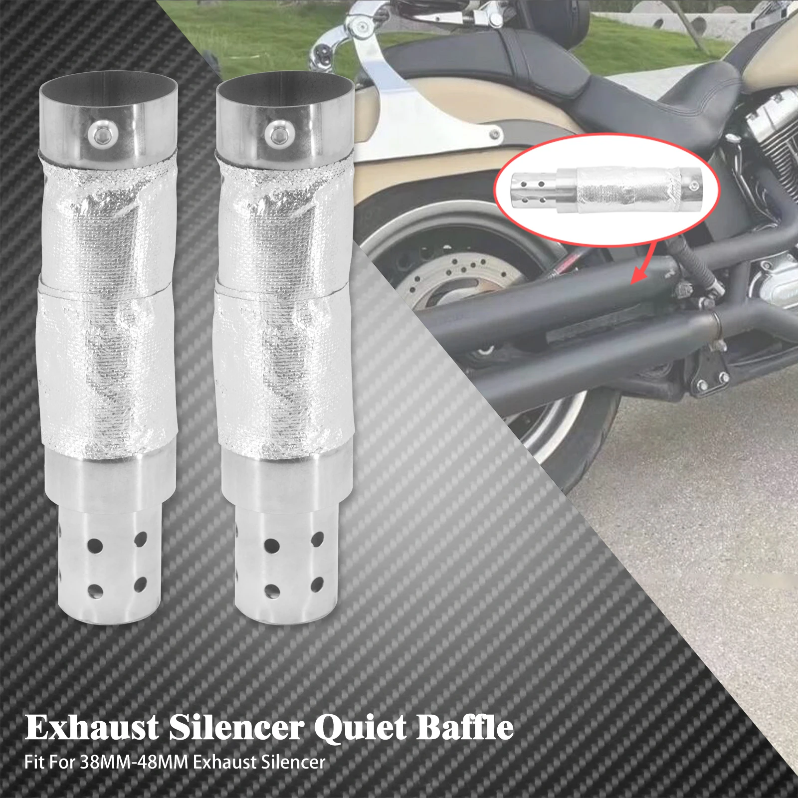 

Тихая перегородка для выхлопных газов мотоцикла, глушитель DBkiller для коротких выхлопных газов, модифицированный глушитель для Harley Sportster 883 Softail