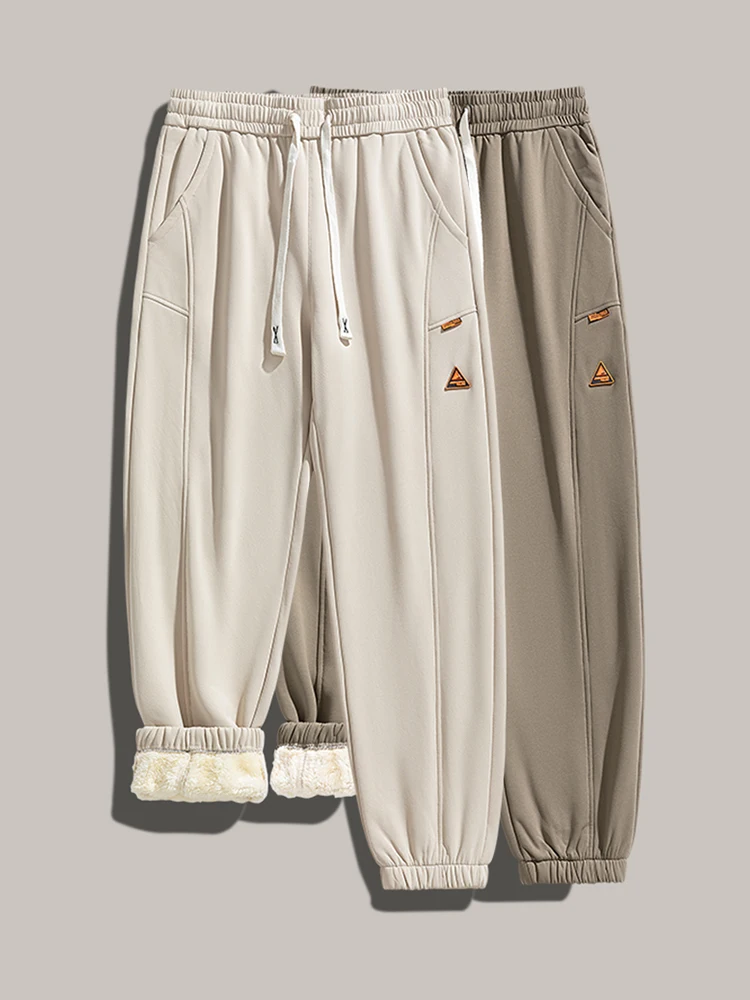 Берберские флисовые брюки мужские зимние 2024 новые утолщенные повседневные на