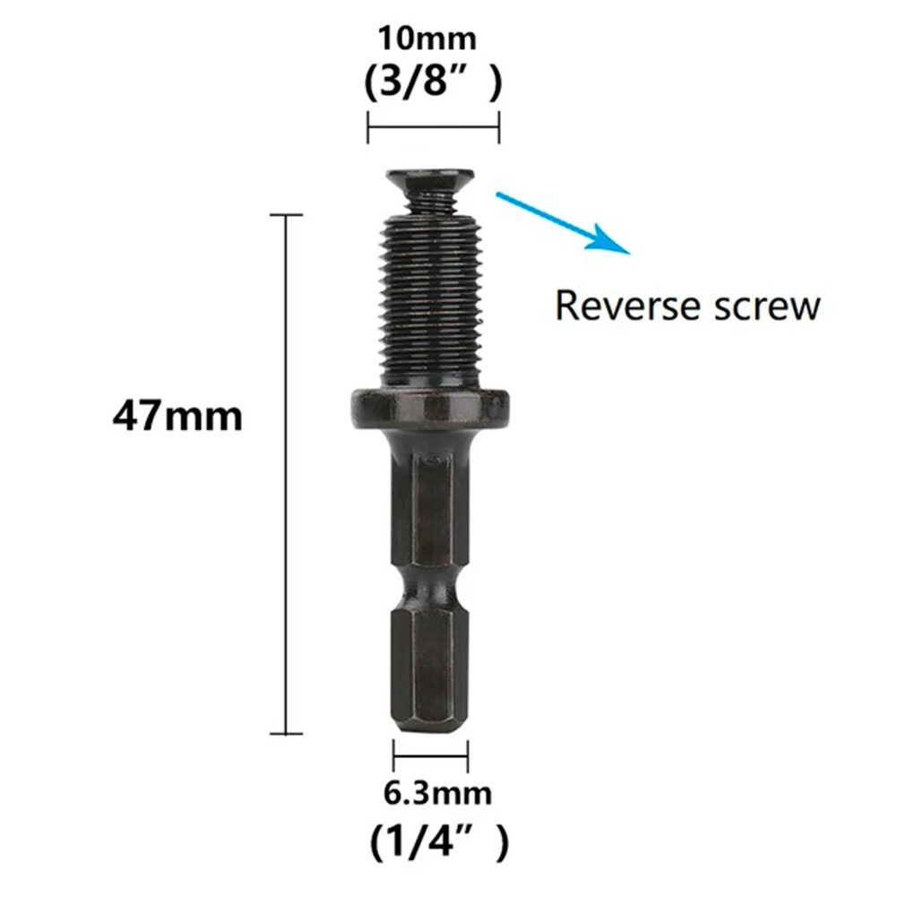 

1 Pcs / 2 Pcs Drilling Bit Accessory Drill Chuck Adapter Hex Shank To 1/2 3/8Inch Male Thread For Electric Hammer Adapter Parts