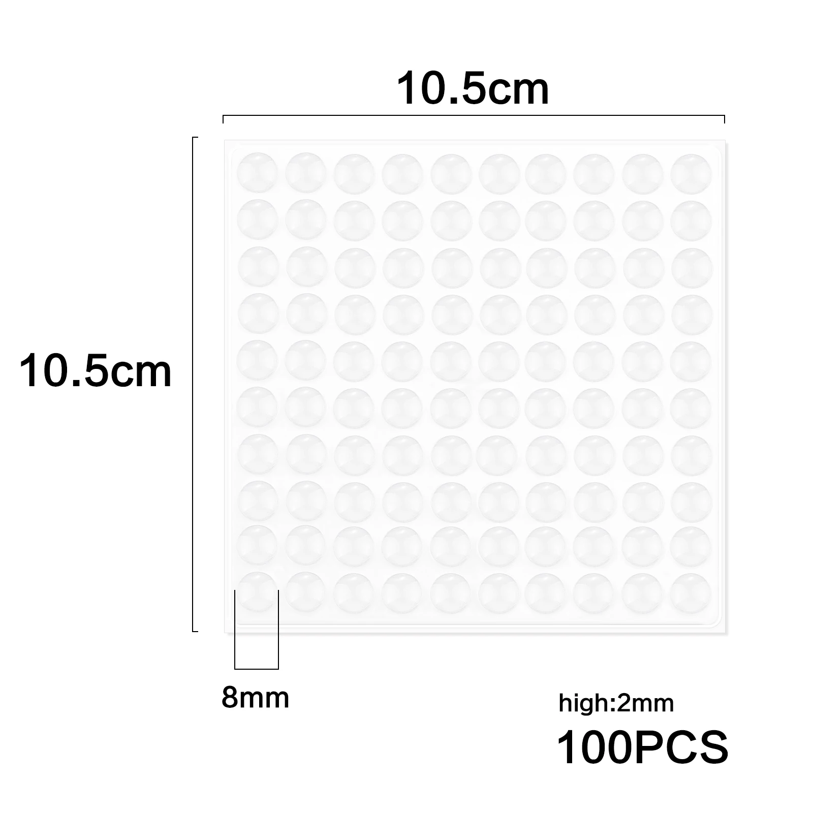 

36/64/100 Шт. Самоклеящиеся Прозрачные Дверные Стопоры, Резиновые Демпферы, Силиконовые Защитные Накладки Для Мебели