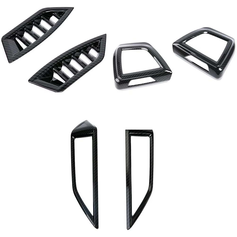 

Carbon Fiber Car A/C Air Outlet Vent Cover Trim Decor Frame for Subaru XV Crosstrek Impreza 2018-2021 Accessories, 6Pcs