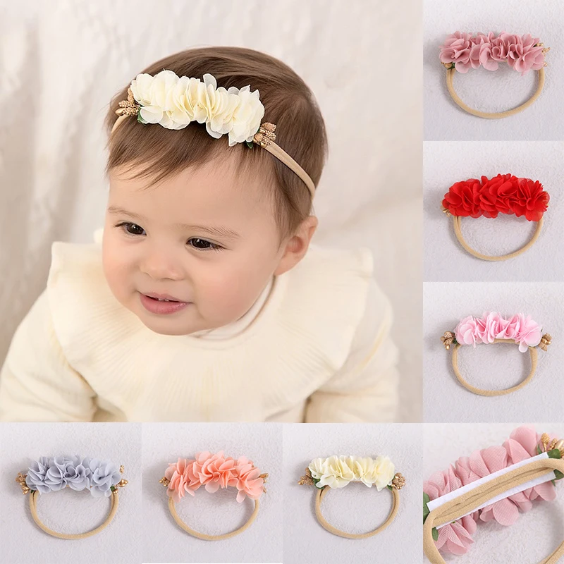 Детские повязки на голову с цветочной