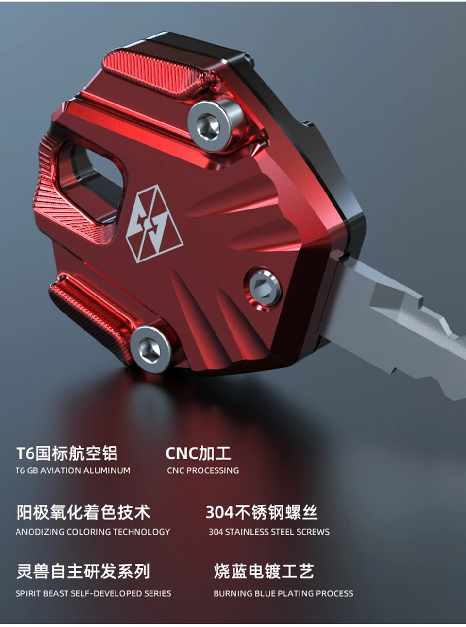 

Spirit Beast Motorcycle Creative Key Decoration Cover for Harley Honda Suzuki Benelli KTM Yamaha Ducati BMW Kawasaki Aprilia