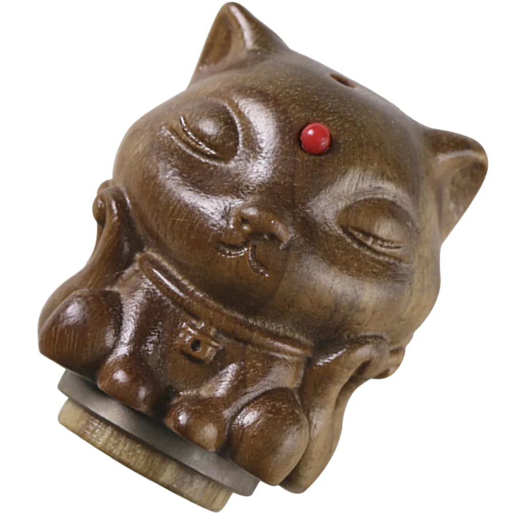 

Decor Wooden Figurines Desktop Sculpture Wood Animal Figurine Tea Pet Wealth Mini Office Crab Statue Prosperity Ornament Craft