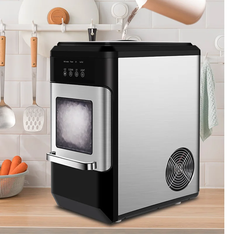 Небольшая автоматическая машина для производства льда 30 кг/24 ч вертикальная