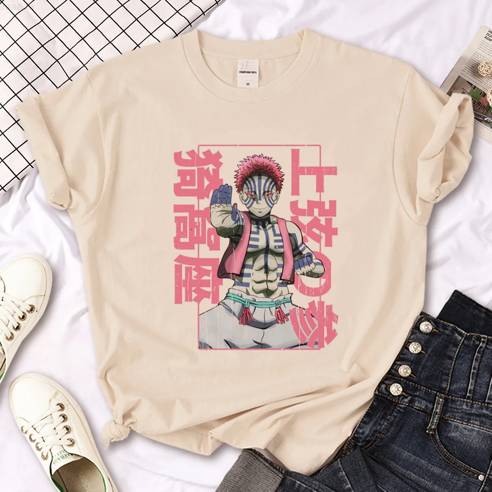 

Akaza Женская летняя футболка Y2K топ для девочек harajuku уличная одежда аниме одежда