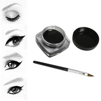 black color eyeliner gel with brush easy to wear makeup long lasting waterproof eye liner make up beauty women cosmetics