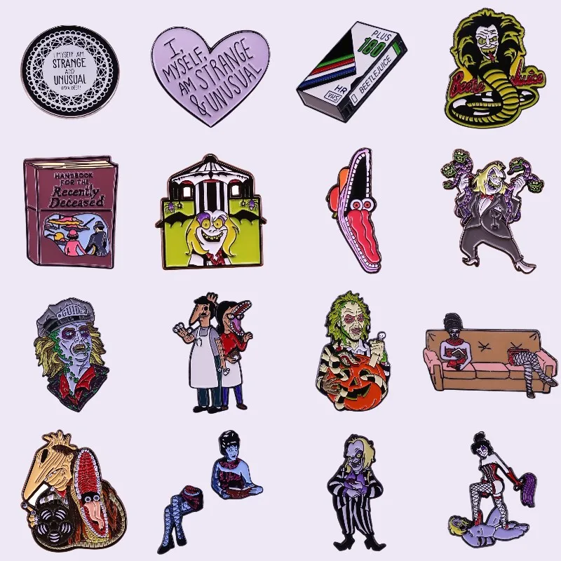 

Classic Horror Movies Enamel Pins Brooch Collect Lapel Metal Badges Halloween Men Women Jewelry Gifts Adorn Backpack Wholesale