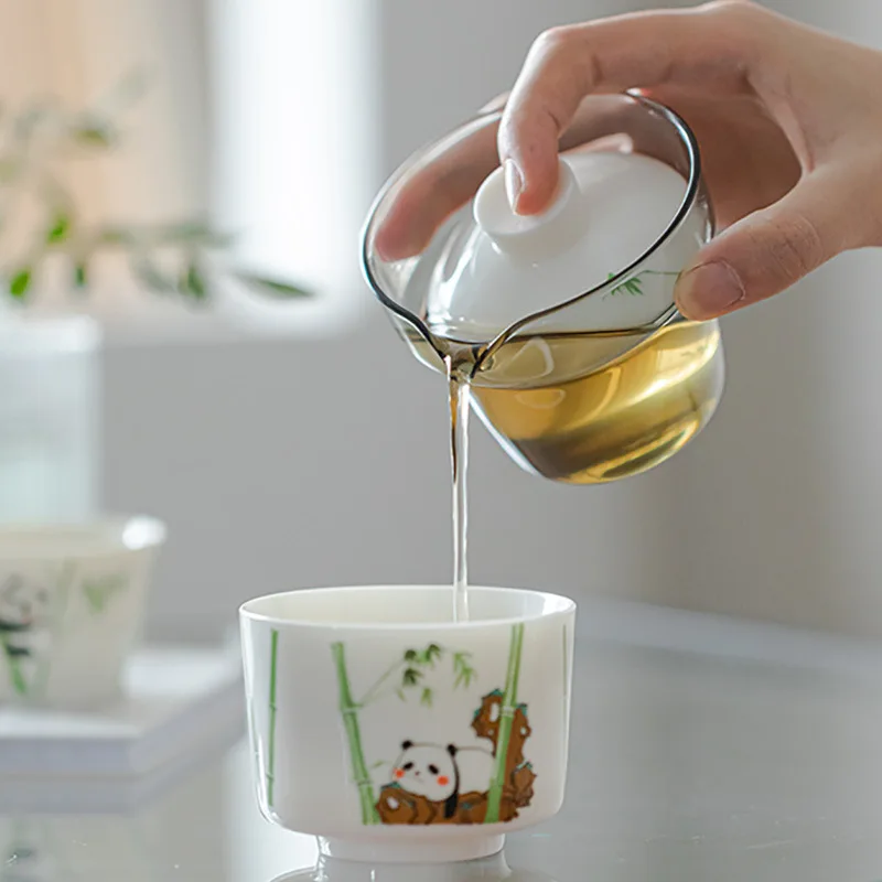 Дорожный чайный сервиз серии Panda экспресс-чашка портативный Семейный