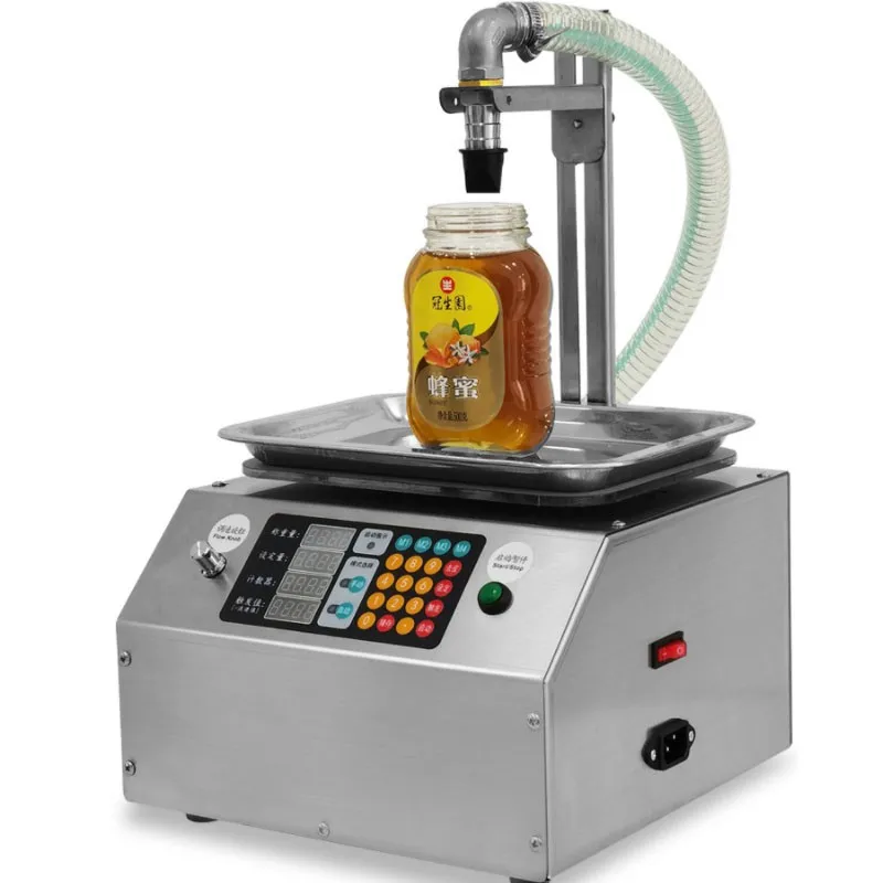 

CSY-L15 Flow Weighing Type Fully Automatic Dispensing Filling Machine Honey Sesame Sauce Edible Oil Glue Viscous Liquid