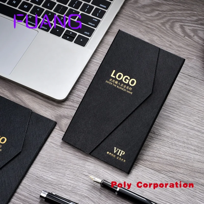 Custom Logo printed creative trifold gift paper box for credit card packaging