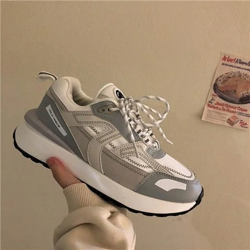 Fashion Sports Zapatillas Mujer Casual Sneakers for Women 2021 Patchwork Autumn Hiking Ladies Shoes Daily Comfortable Footwear
