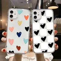 love heart soft case for huawei p30 pro p40 lite etui transparent silicone funda honor 10 lite 50 60 10i 9a 9x 8a 8x 8s 20 cases