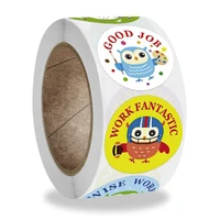 300pcs kawaii owl artist thank you sticker labels sealing aesthetic sticker stationery children rewards decorative scrapbooking