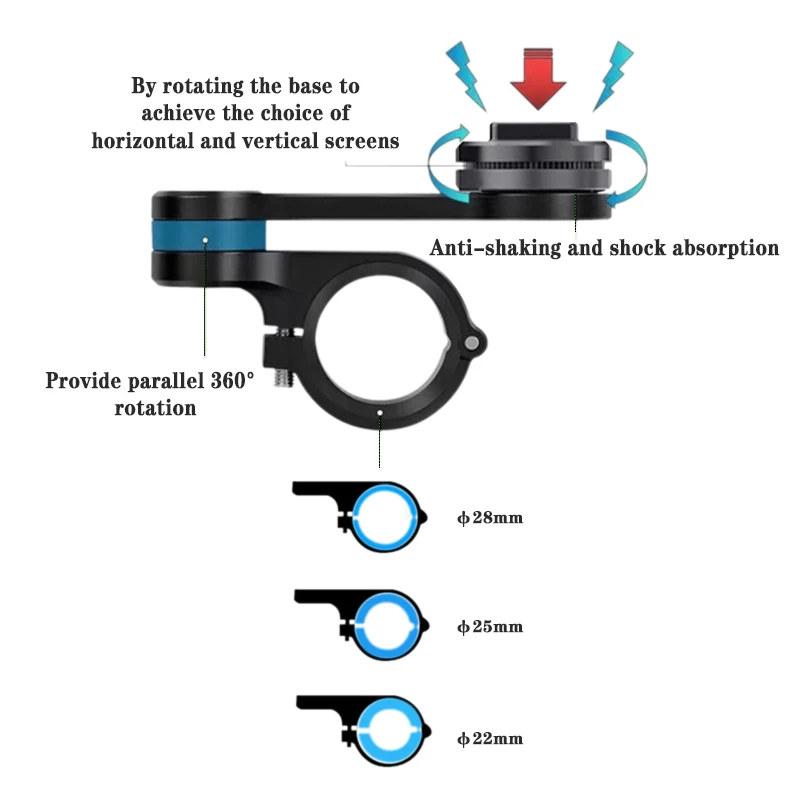 Motorcycle Mobile Phones Holder GPS NavigationHandlebar Bracket Anti-Shock Absorption Universal Mount forKawasaki Moto Sp MTB
