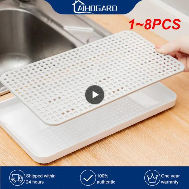 

1~8PCS Thanstar Double Layer Drainer Tray Detachable Vegetable Fruit Draining Plate Storage Dish Drying Rack Kitchen Accessories