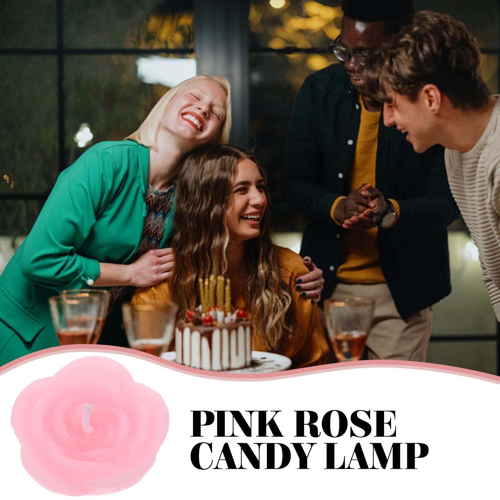 12 шт. розовые свечи в форме розы плавающий цветок домашний декор для свадебной