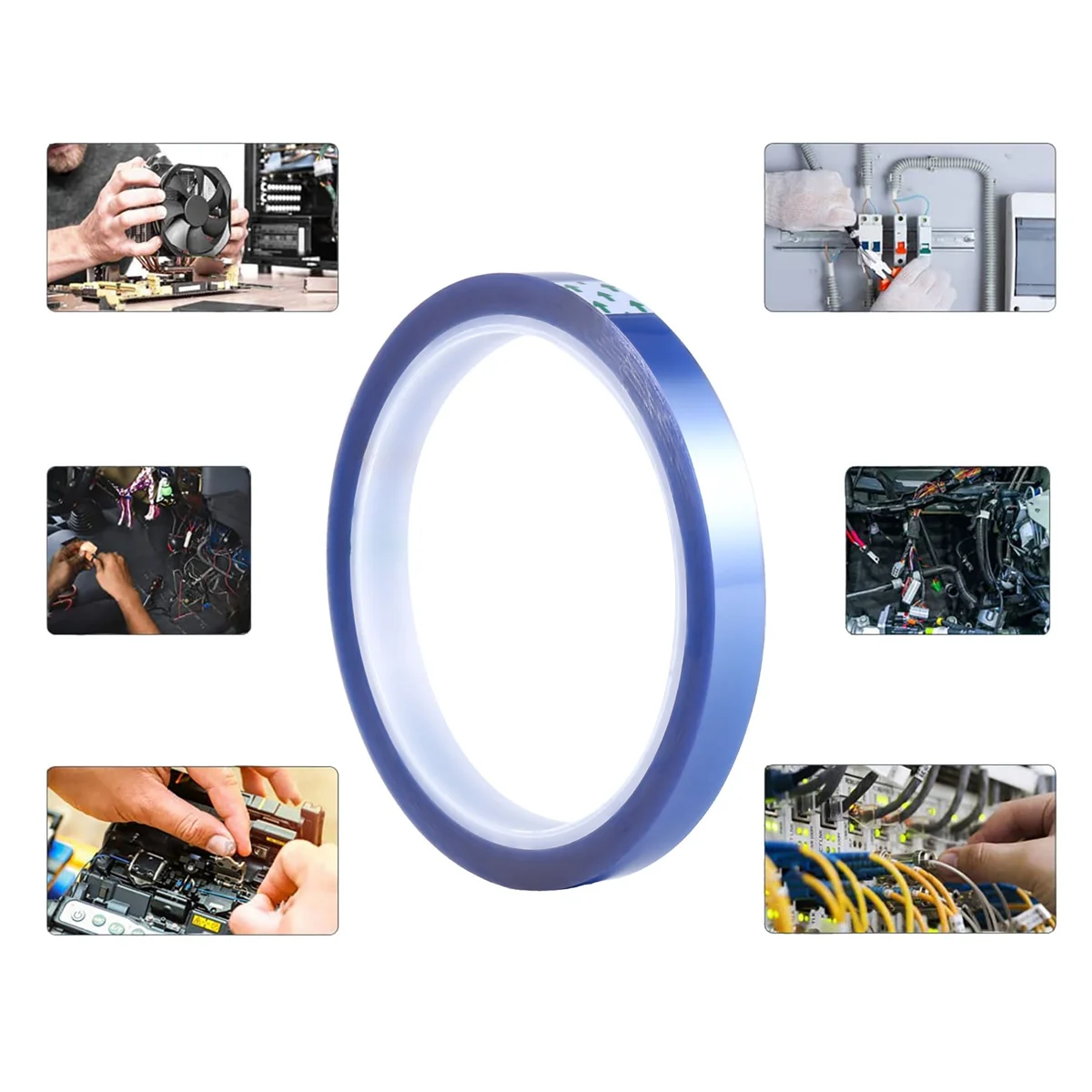 10 Rolls Heat Tapes Sublimation Blanks Thermal Tape No Residue Up to 260Celsius for Press