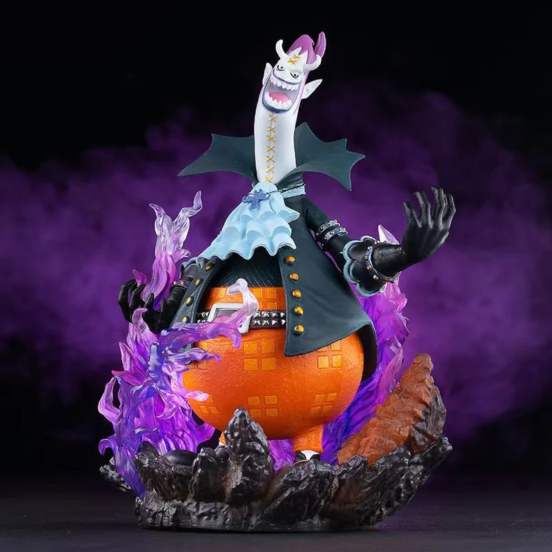 

One Piece Anime Figure GK Devil Gekko Moria Luffy With Light Statue Decoration Model Desktop Collection Toys Gift 20CM