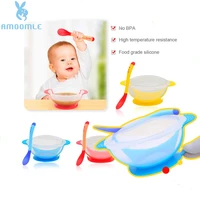baby bowl set training bowl spoon tableware set dinner bowl learning dishes with suction cup children training dinnerware