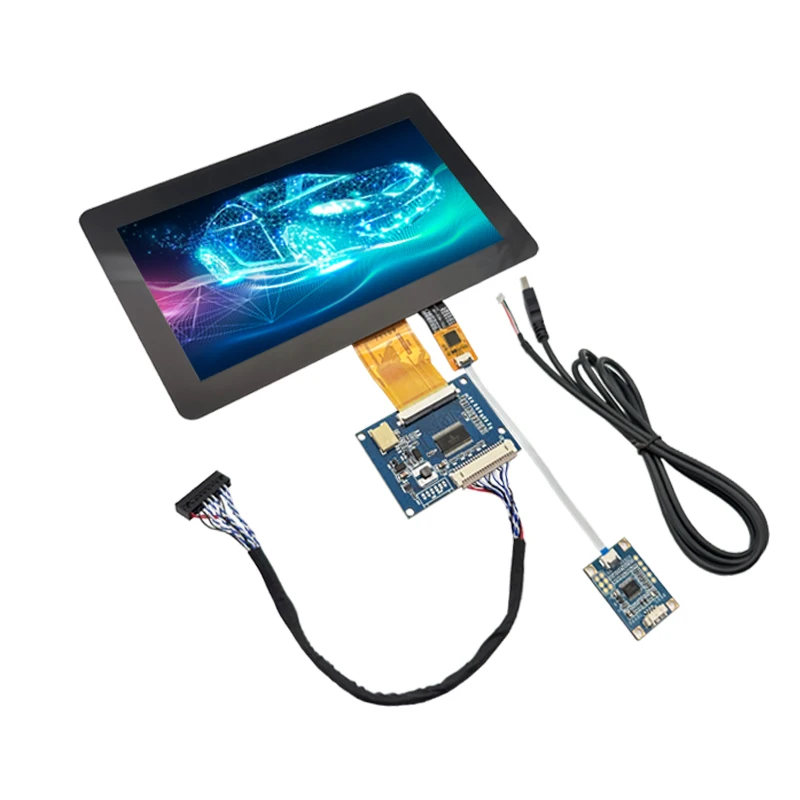7-дюймовый интерфейс LVDS 1024*600 ЖК-экран 16:9 USB внешняя крышка емкостный сенсорный