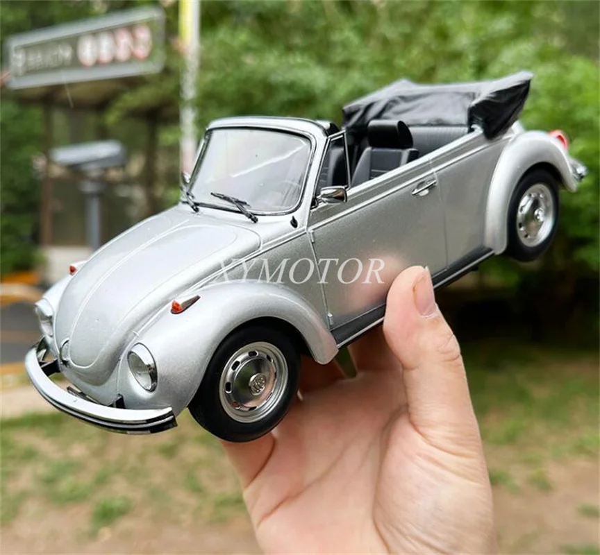 

Norev 1/18 For Volkswagen Beetle 1300 Cabriolet Metal Diecast Model Car Silver Toys Gifts Hobby Display Collection Ornaments