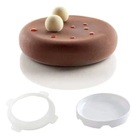 round silicone cake mold for mousses ice cream 3d cakes baking pan accessories bakeware cake decorating tools supplies