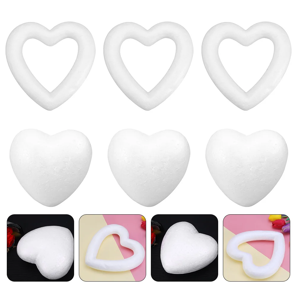 

Heart Styrofoam Polystyrene Craftwreath Shape Wedding Modelingring Diy Hearts Christmas Floral Shapes White Ornaments Styrofoams