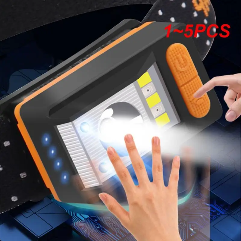 

1~5PCS Light Hikking Headlight Induction Outdoor Lantern Small Riding Headlamp Led Fishing Searchlight Ipx4 Waterproof