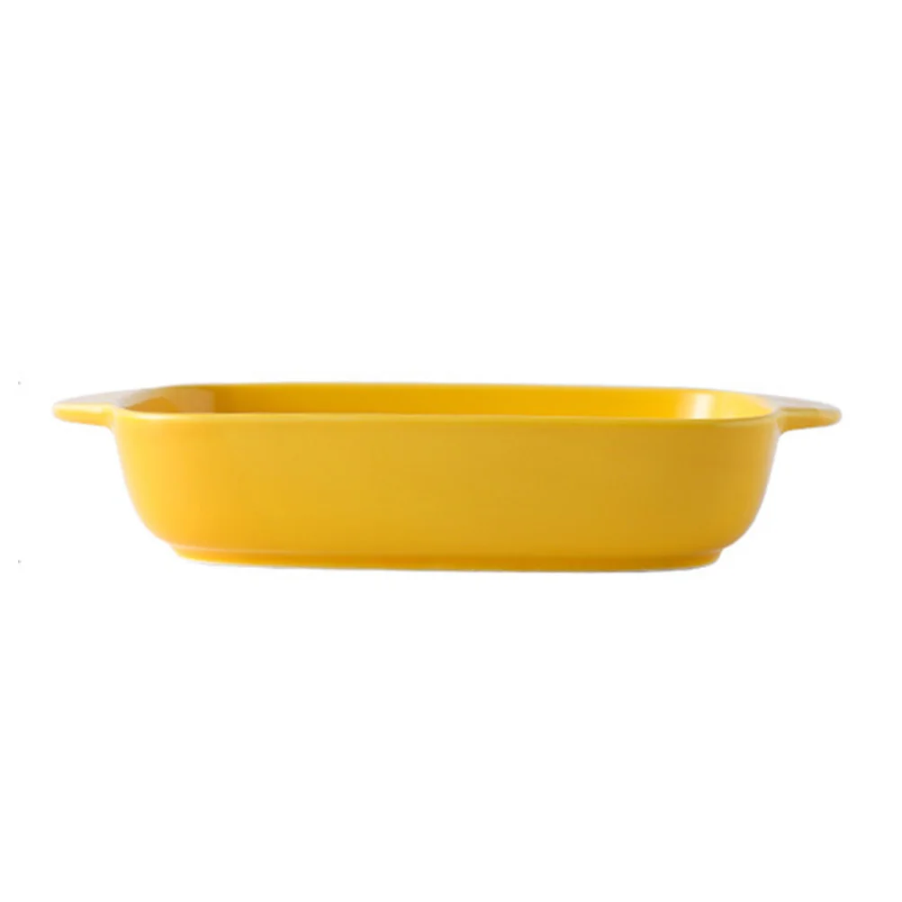 

Ceramic Baking Pan Tray Dish Bakeware Oven Porcelain Casserole Lasagna Plates Plate Square Household Cake Brownie Serving Pans