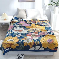 delicate lotus blanket cotton bamboo 145200 for home sofa travel picnic free shipping