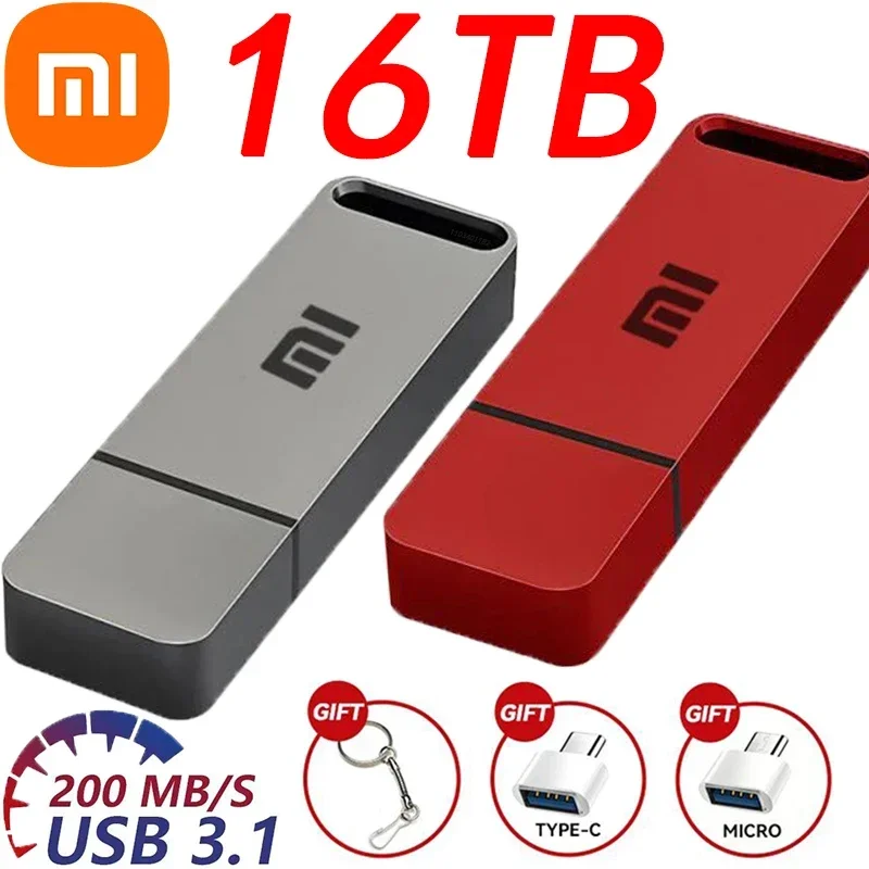 Металлический OTG флеш-накопитель Xiaomi USB 3 1 16 Тб