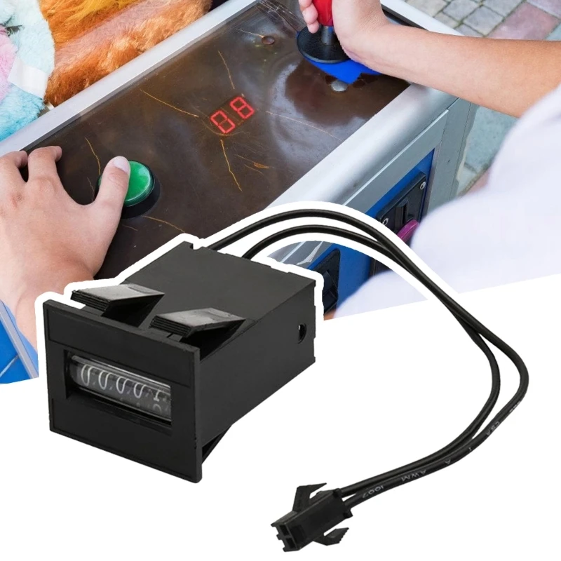 Игровой аксессуар с монетоприемником 6-значный механический счетчик для