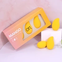 makeup sponge mango shape soft foundation cosmetic puff beauty egg makeup sponge beauty tool wet and dry use