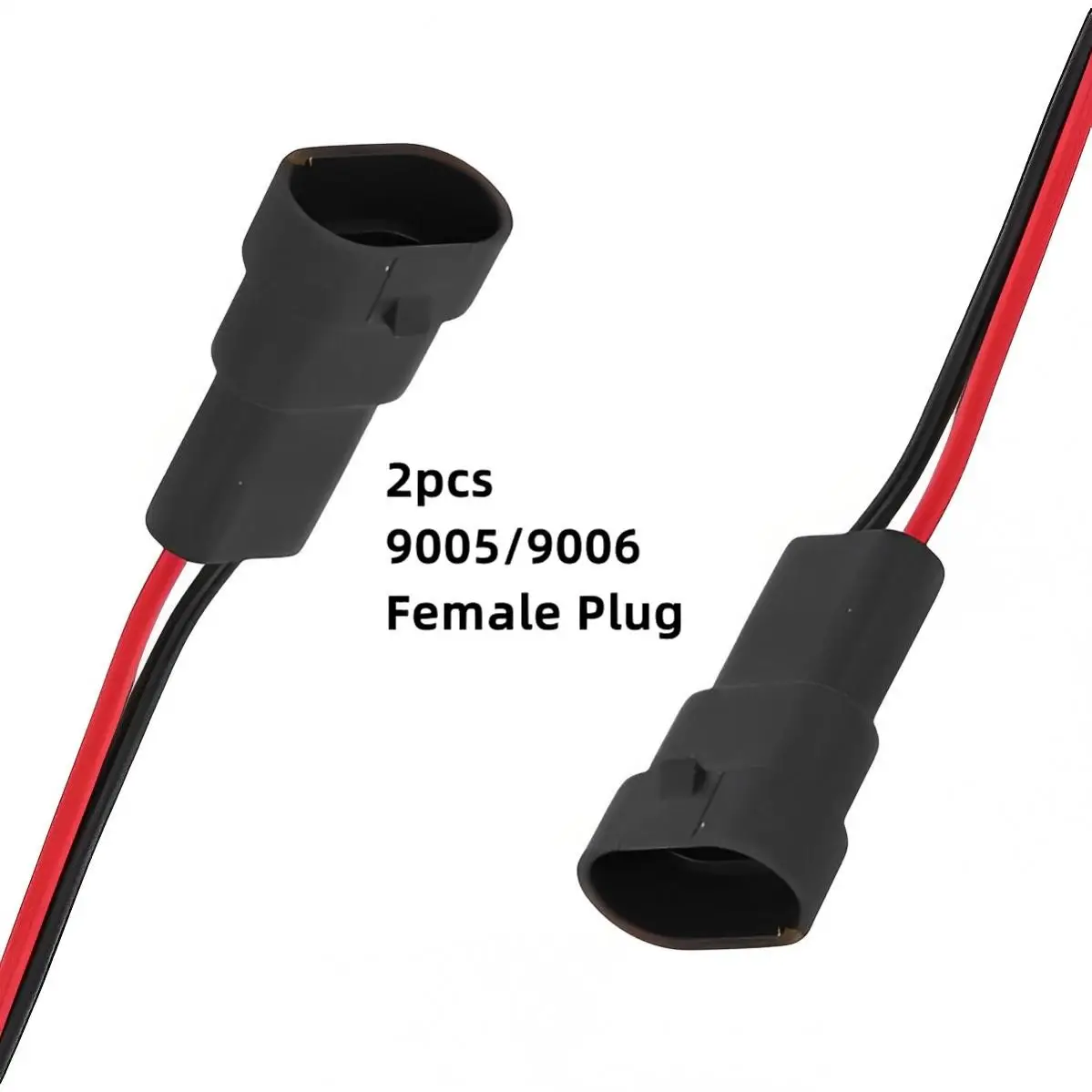 

2pcs 9005 / 9006 12V Female Socket Light Harness Connector Adapter for Fog Lamp / Headlight