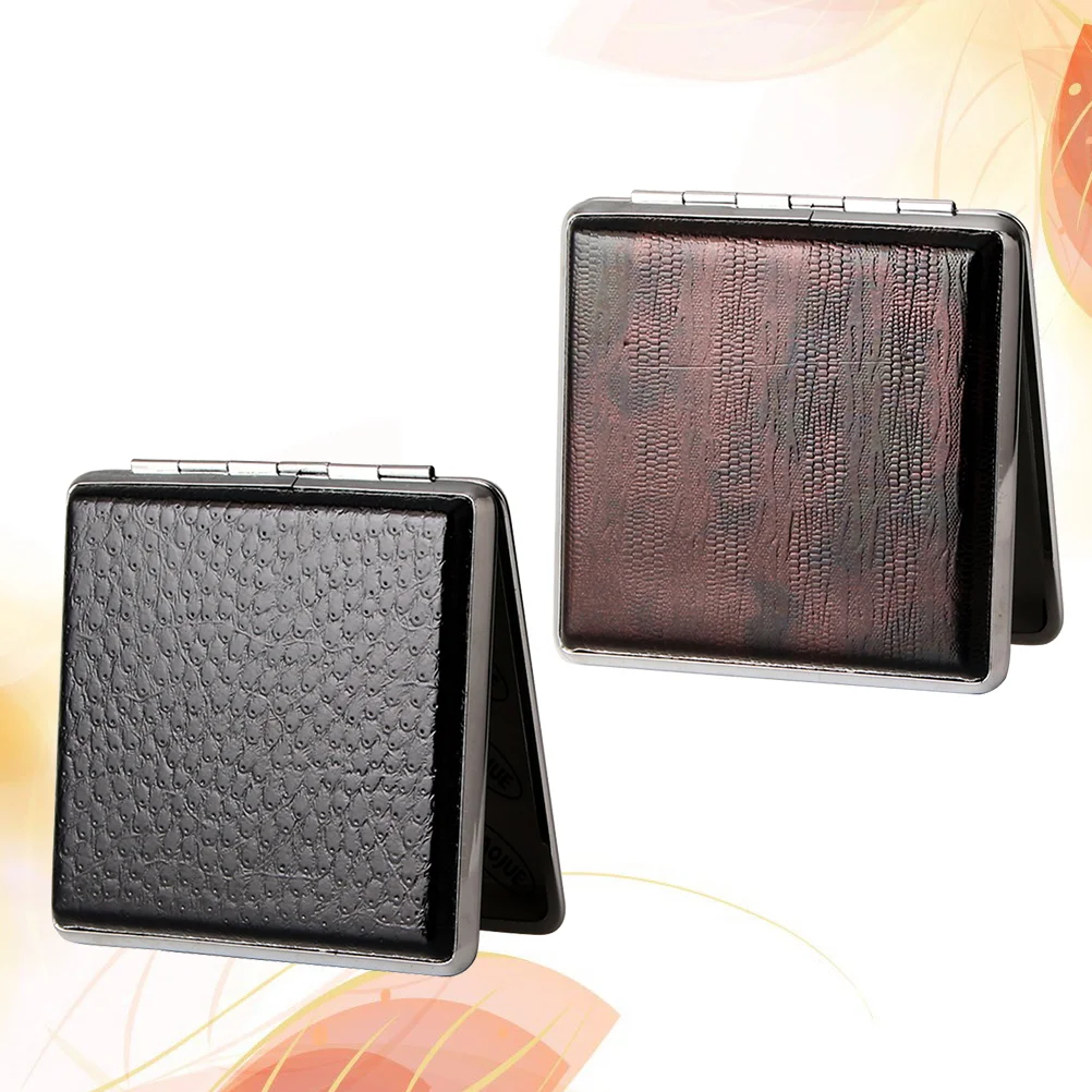 

2Pcs Cases Vintage Case Accessories Retro Box Cases Dispensers Metal Case