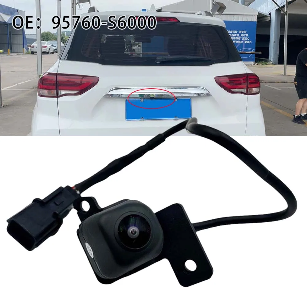 

1pc Car Reverse Rear View Camera 95760-S6000 95760-S6200 For Hyundai IX35 2018-2020 Anti-corrosion Black ABS Quick Installation