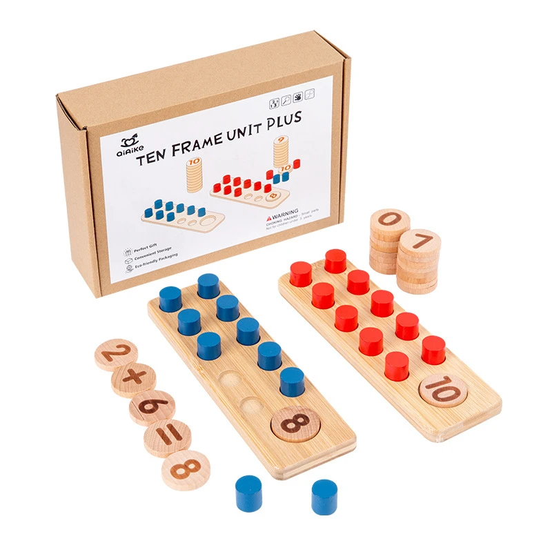 

Wooden Ten-grid Number Sense Enlightenment Teaching Aids Addition And Subtraction Arithmetic Child Educational Montessori Toy