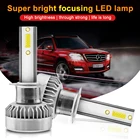 Автомобильные светодиодные фары H1, 110 Вт, противотуманные фары, 6000K, для автомобилей, 12 В, комплект ламп лм, яркие и безопасные фары для вождения