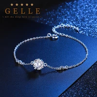 gelle 100 925 sterling silver bracelets ins diamond womens bracelets engagement party gift retro zircon bracelets