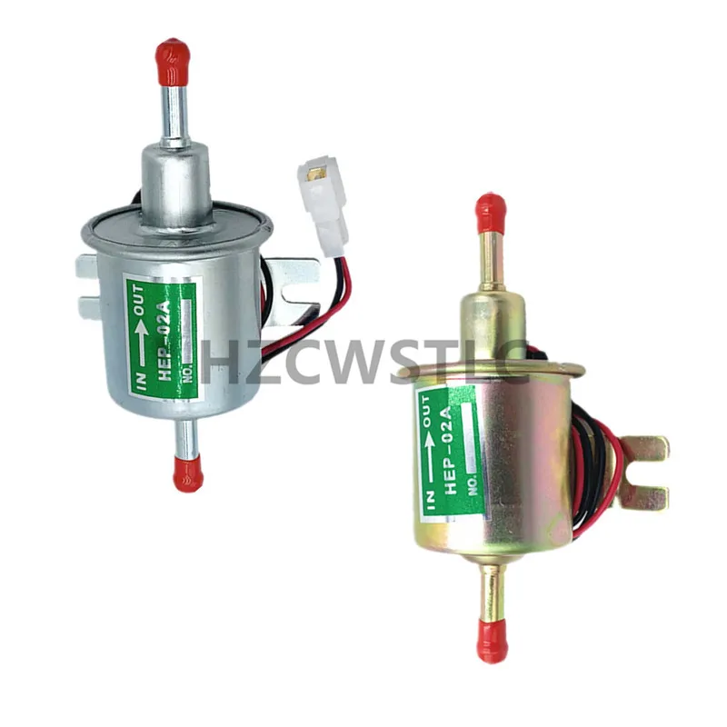 

Free Shipping Low Pressure Universal Diesel Petrol Gasoline Electric Fuel Pump HEP-02A 12V For Car Motorcycle